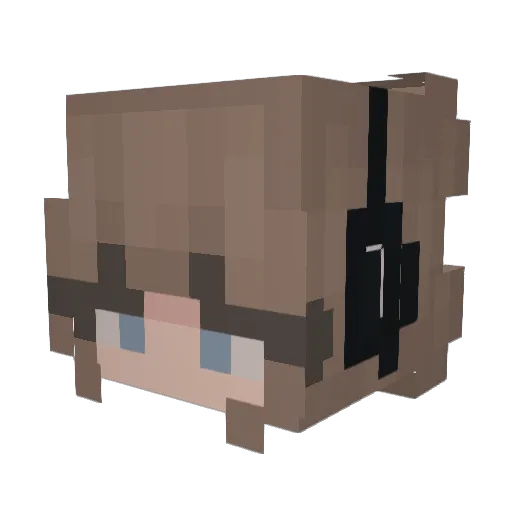 lemonratz Minecraft avatar head, 3D render