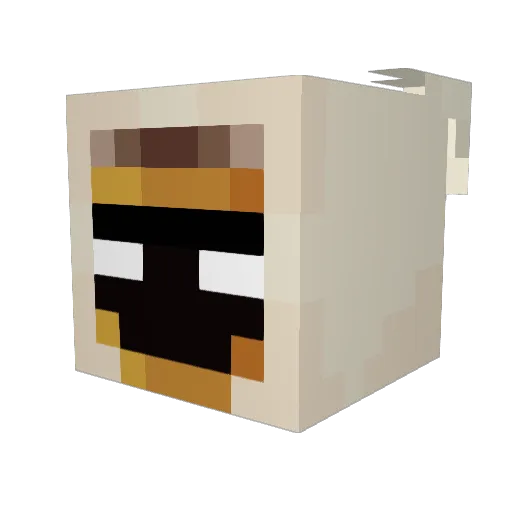 lemonspicy Minecraft avatar head, 3D render