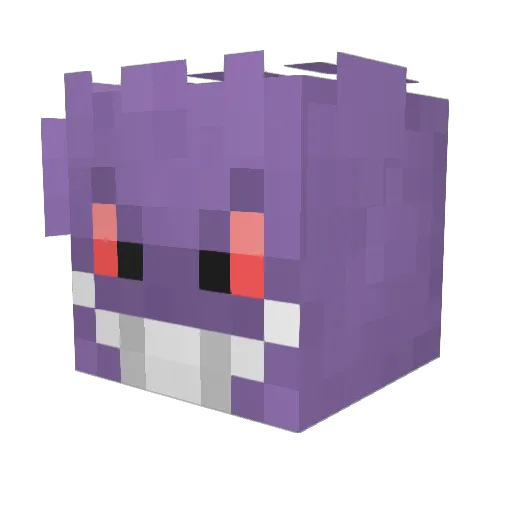 lemonsprite Minecraft avatar head, 3D render