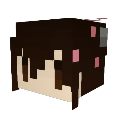 lemontea77 Minecraft avatar head, 3D render