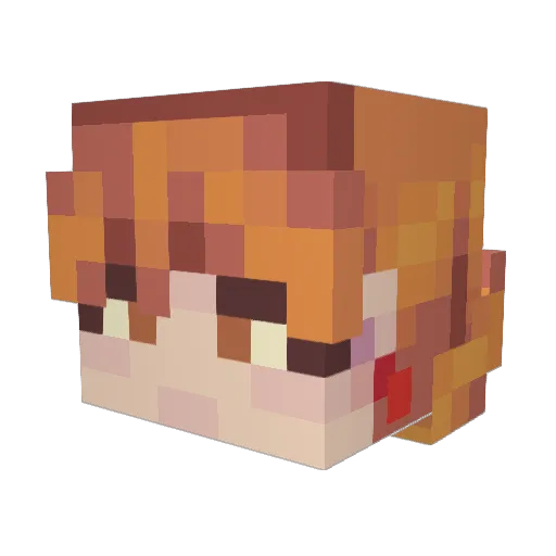 lemonwhale24 Minecraft avatar head, 3D render