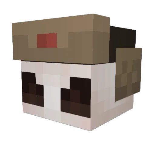 lemothman Minecraft avatar head, 3D render