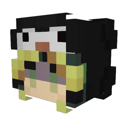 lemur6659 Minecraft avatar head, 3D render