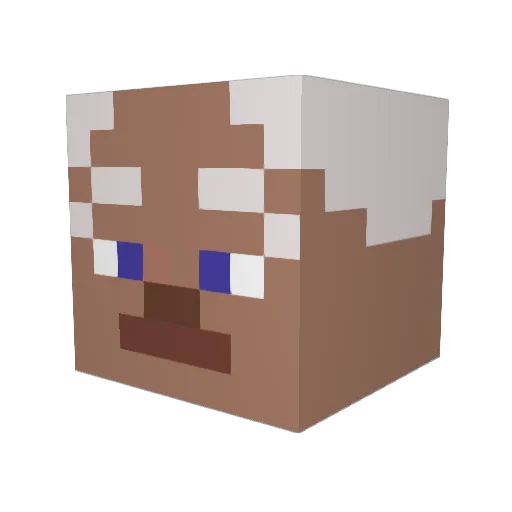 lemur69 Minecraft avatar head, 3D render