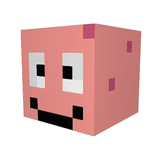 lemurd Minecraft avatar head, 3D render