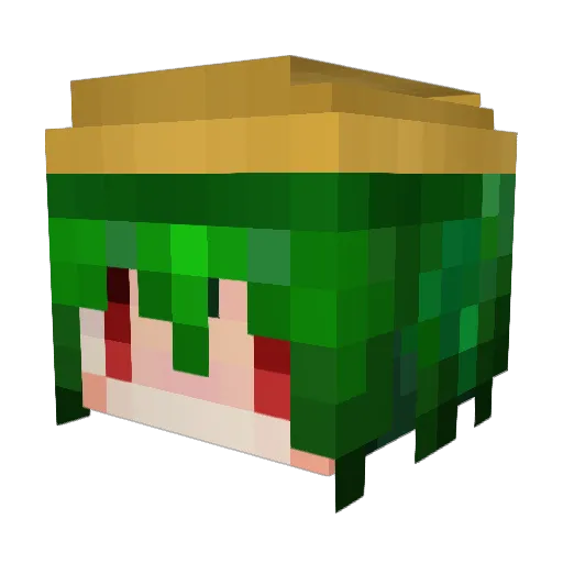 len27 Minecraft avatar head, 3D render