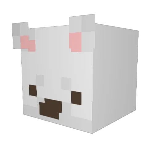 len_16 Minecraft avatar head, 3D render