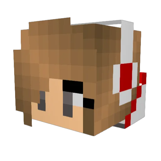 lena0647 Minecraft avatar head, 3D render