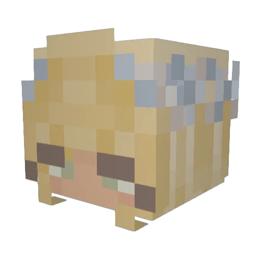 lena_grace Minecraft avatar head, 3D render