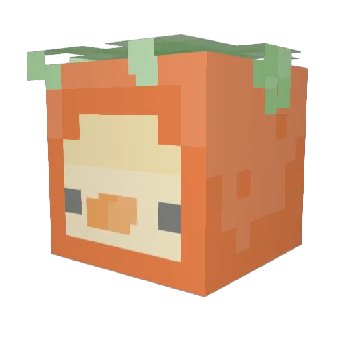 lenabc Minecraft avatar head, 3D render