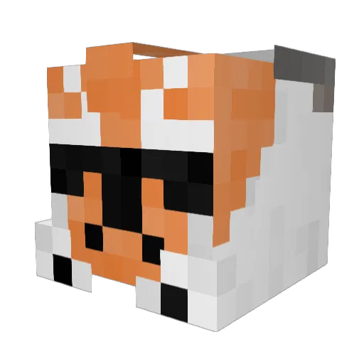 lenadoe Minecraft avatar head, 3D render