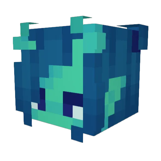 lenashai Minecraft avatar head, 3D render