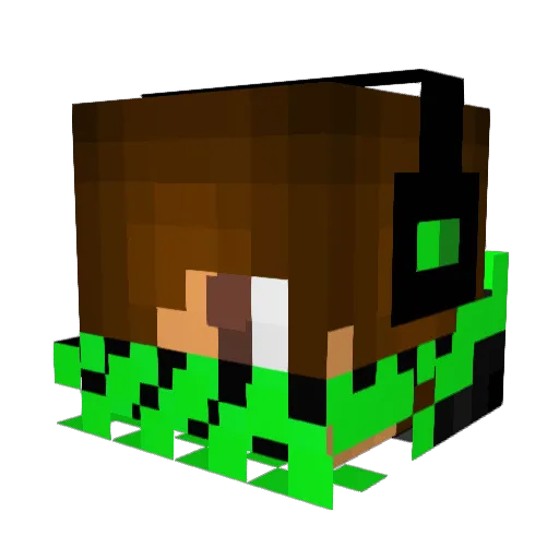 lenbopw Minecraft avatar head, 3D render