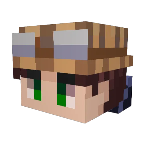 lendaapu Minecraft avatar head, 3D render