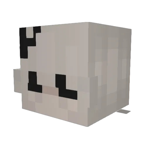 lenderman Minecraft avatar head, 3D render