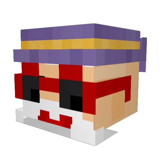 lendoge Minecraft avatar head, 3D render