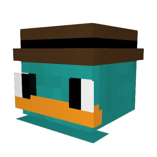 lendolen Minecraft avatar head, 3D render