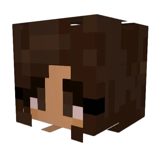 lene_1608 Minecraft avatar head, 3D render