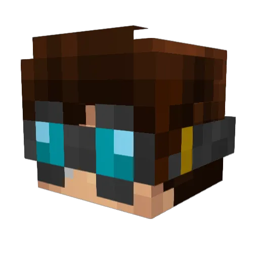 lenek10 Minecraft avatar head, 3D render