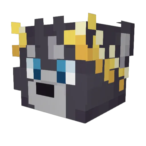 lenemter Minecraft avatar head, 3D render