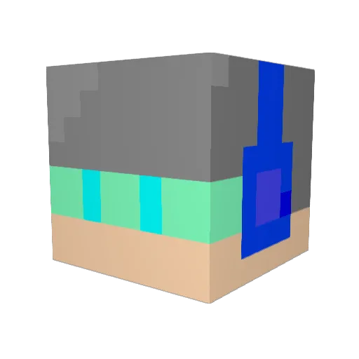 lenghuan233 Minecraft avatar head, 3D render