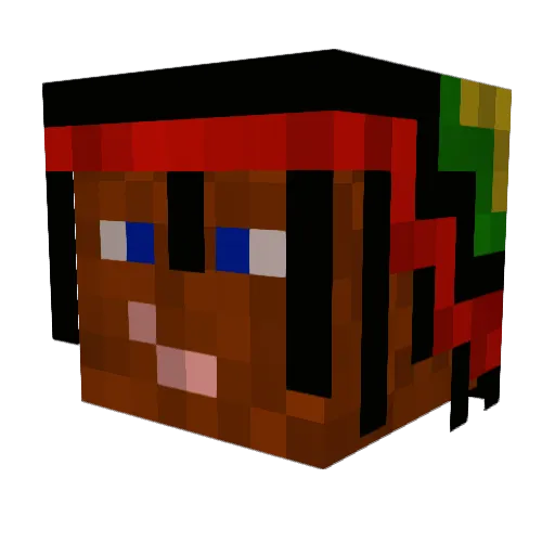 lenglais Minecraft avatar head, 3D render