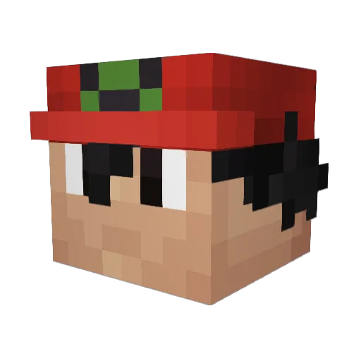lenimrod Minecraft avatar head, 3D render