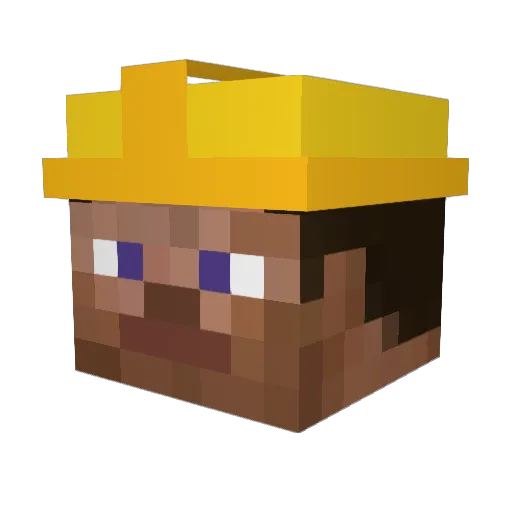 leniwiec3 Minecraft avatar head, 3D render