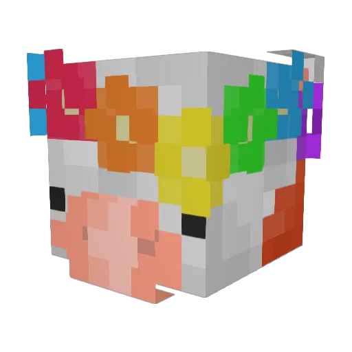 lenjfoster Minecraft avatar head, 3D render