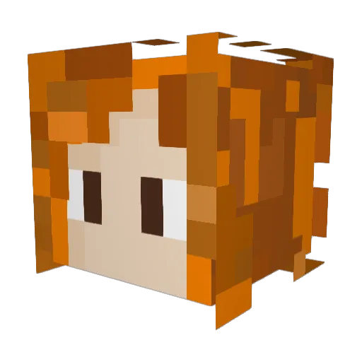 lenlerlp42 Minecraft avatar head, 3D render