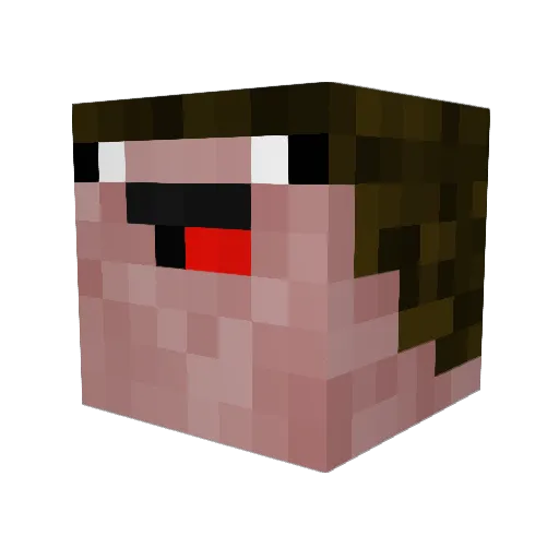 lenne9 Minecraft avatar head, 3D render