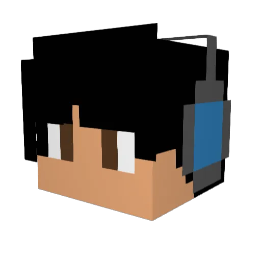 lennnyz Minecraft avatar head, 3D render