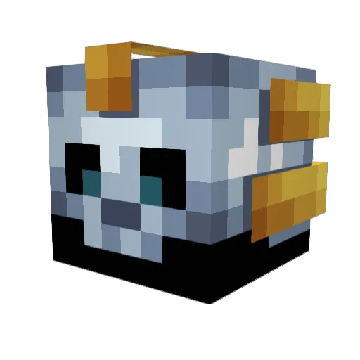 lennonlaud Minecraft avatar head, 3D render