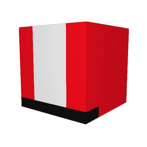 lennonmb Minecraft avatar head, 3D render