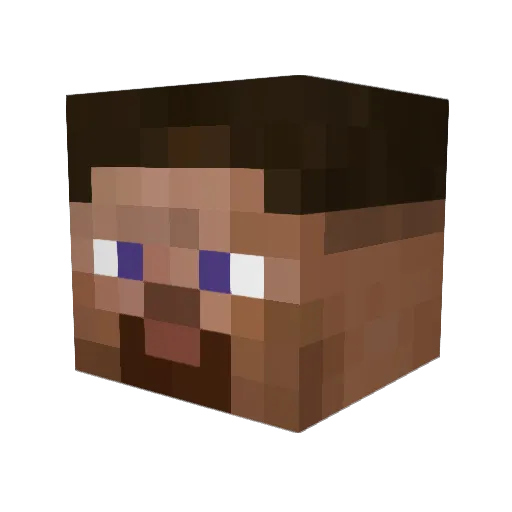 lenny122 Minecraft avatar head, 3D render