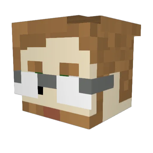 lenny131010 Minecraft avatar head, 3D render