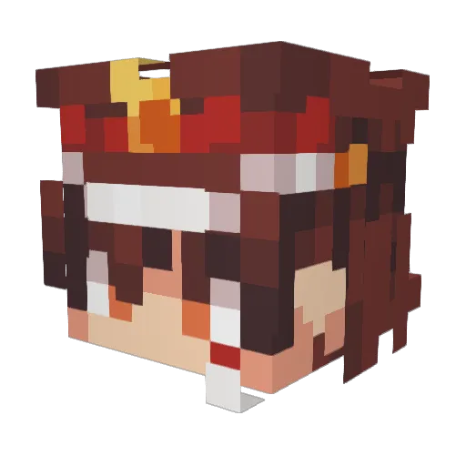lenny6000 Minecraft avatar head, 3D render