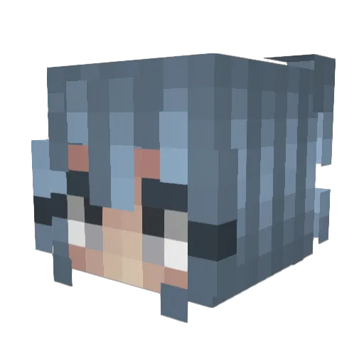 lenorios Minecraft avatar head, 3D render