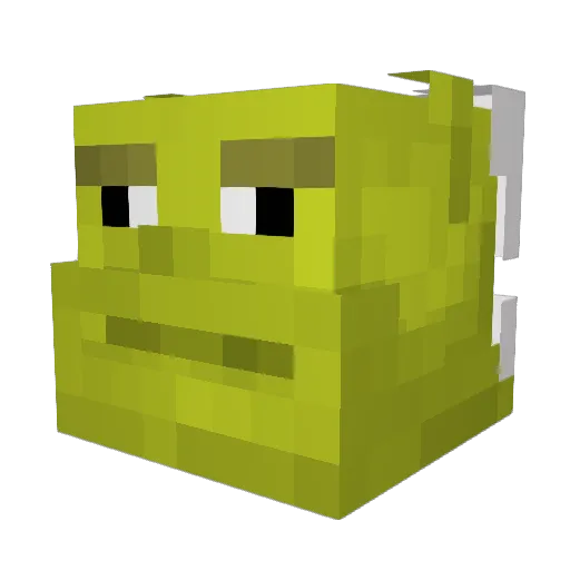 lenovlet Minecraft avatar head, 3D render