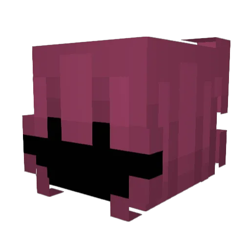 lenovskl Minecraft avatar head, 3D render