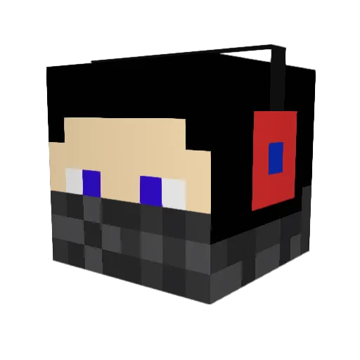 lensendavid Minecraft avatar head, 3D render