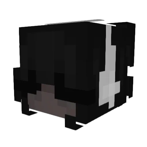 lensgf Minecraft avatar head, 3D render