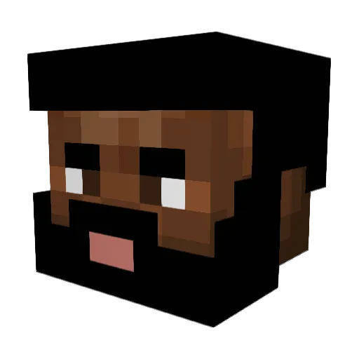 lenvex Minecraft avatar head, 3D render