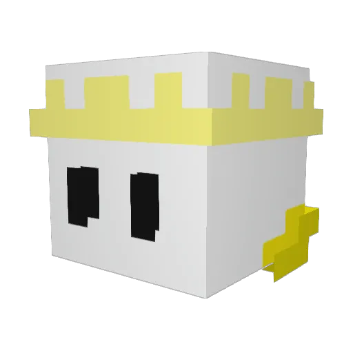 leo11011101 Minecraft avatar head, 3D render