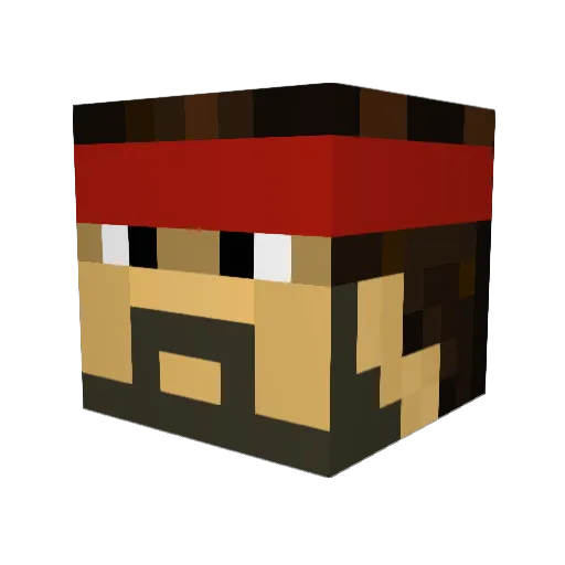 leo_andersson Minecraft avatar head, 3D render