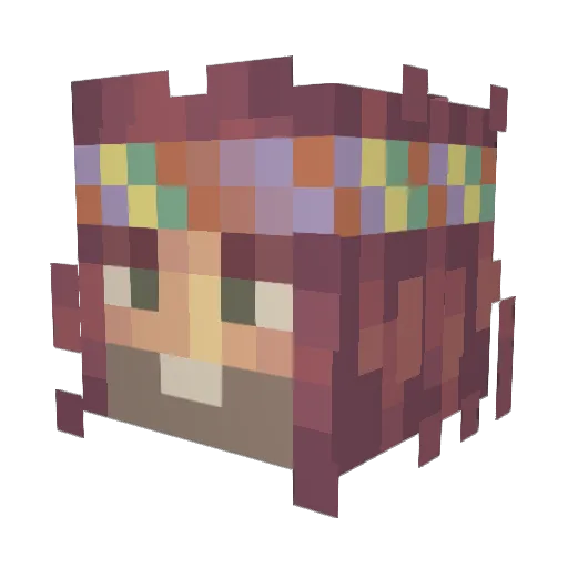 leo_baum Minecraft avatar head, 3D render