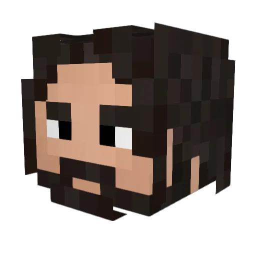 leo_lul Minecraft avatar head, 3D render