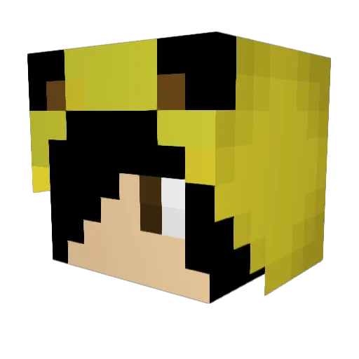 leo_pikachulover Minecraft avatar head, 3D render
