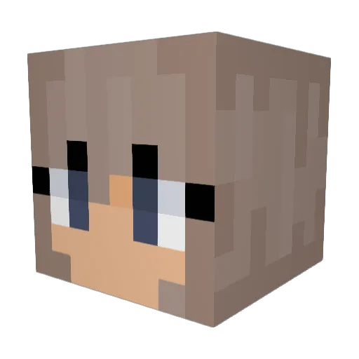 leo_xx Minecraft avatar head, 3D render