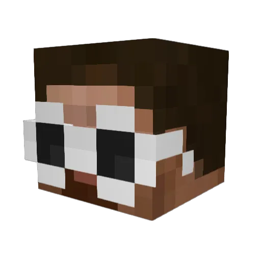 leoanp Minecraft avatar head, 3D render